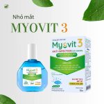 Dung dịch nhỏ mắt Myovit 3 ngừa đau mắt đỏ Hupavir Immunocaps Sinecatechin