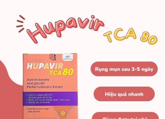 Hupavir TCA 80 giải pháp hỗ trợ giảm mụn cóc và mụn sinh dục Hupavir TCA 80