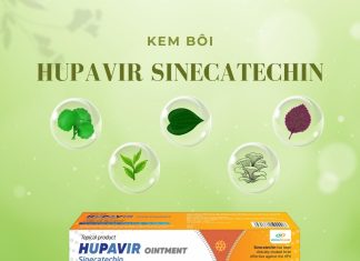 Kem bôi Hupavir Sinecatechin làm sạch da, ngừa sẹo mụn Kem bôi Hupavir Sinecatech